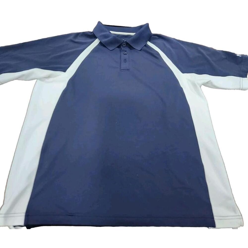 Under Armour Heat Gear Mens Polo Golf Shirt Loose Fit Short Sleeve Flaw